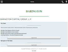 Tablet Screenshot of barington.com